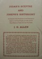Judah's Sceptre And Joseph's Birthright, by Rev. J.H. Allen